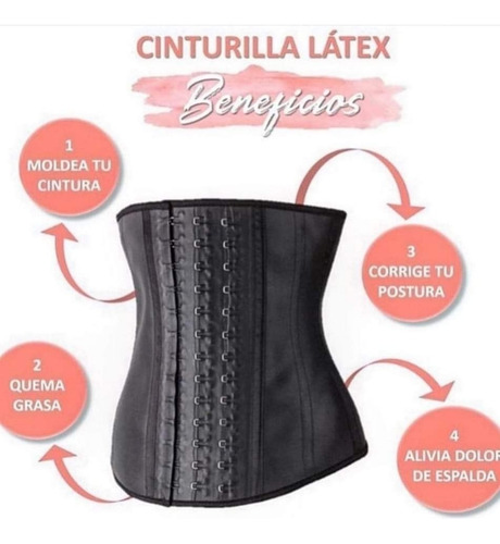 Imagen 5 de 8 de Faja 100% Látex 4 Hileras