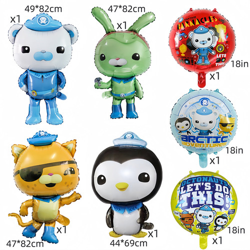 Kit Fiesta Octonauts Globos De Cumpleanos Decoracion