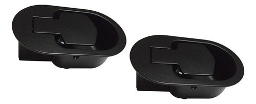 2x Sofá Reclinable / Silla De Liberación Ovalada Negro