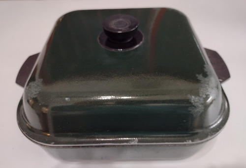 Olla Essen Usada , Cuadrada De 6 Litros Verde (Usado)