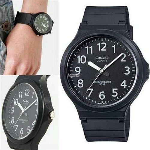 Relógio Casio Masculino Preto Analógico Mw-240-1bvdf