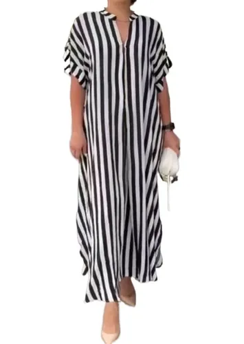 Vestido longo cheap listrado mercado livre