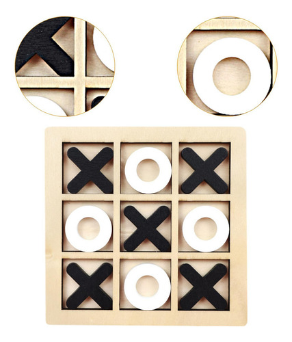 Jjj 2 Juego De Madera Toe, Juegos De Rompecabezas De , En Y