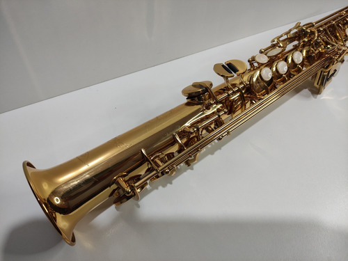 Saxofone Wing Sib Reto Soprano Dourado Novíssimo