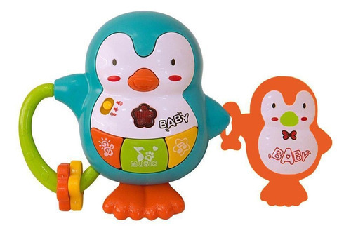 Chocalho Musical Pinguim Sortido - Bbr Toys R3173