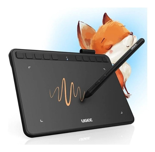 Tableta Digitalizadora Grafica Ugee S640 Dibujo 6.5 X 4 Color Negro