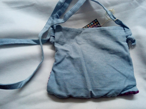 Vendo Cartera Tipo Bandolera Niña Tela Y Lana Nueva