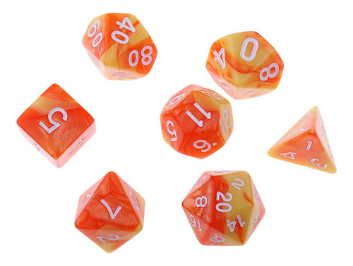 5 Paquete De 5-10 Dados Poliédricos De 7 Uds Para 5 Piezas