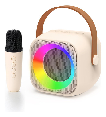 Mini Altavoz De Karaoke Jeefu Con Micrófono Inalámbrico Y