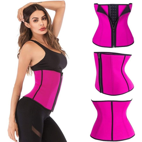 Faja Reductora Modeladora Cintura Corset Doble Compresion 