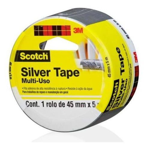 Fita Silver Tape Scotch 45mmx5m - 3m