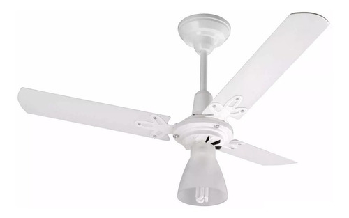 Ventilador de teto Arge Ventus branco com 3 pás de  mdf, 93 cm de diâmetro 127 V