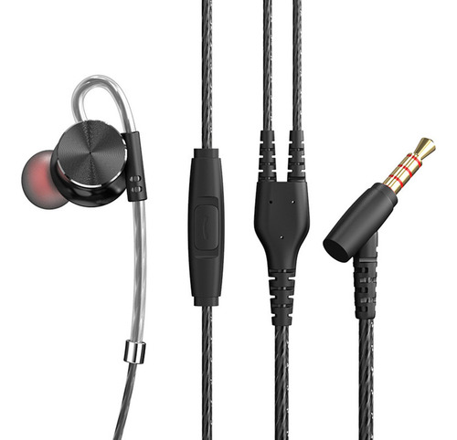 Audífonos Qkz Dm10 Con Cable De 3.5mm Y Subwoofer