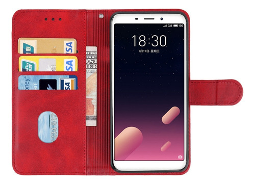 Capa De Telefone De Couro Para Meizu Meilan S6