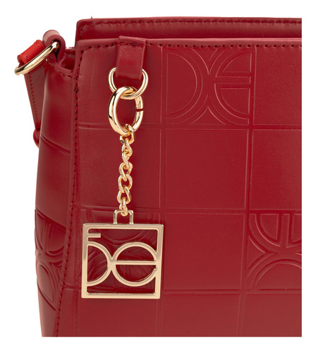Bolsa Crossbody Cloe Fiberami I Grande Color Rojo