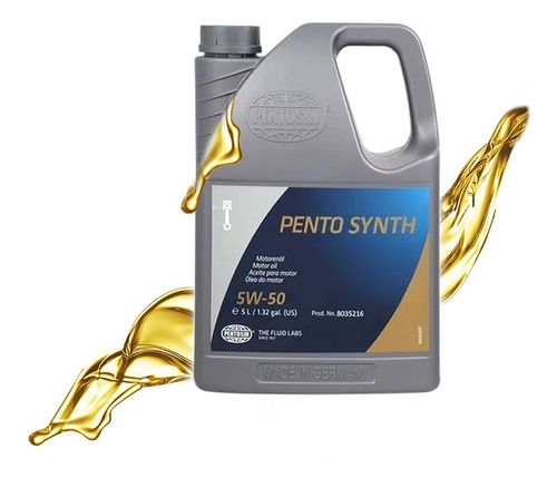 Aceite Motor Pentosin Sintetico Aleman 5w-50 Pentosin 5 Lt &