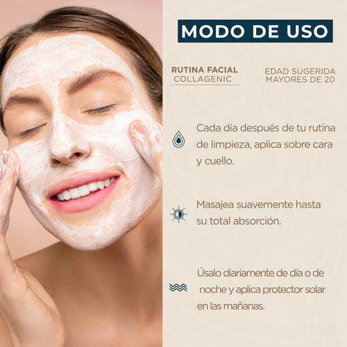 Imagen 5 de 6 de Crema Aclarante Facial 60ml Vitamina C Colageno Filtro Solar Tipo De Piel Todo Tipo De Piel