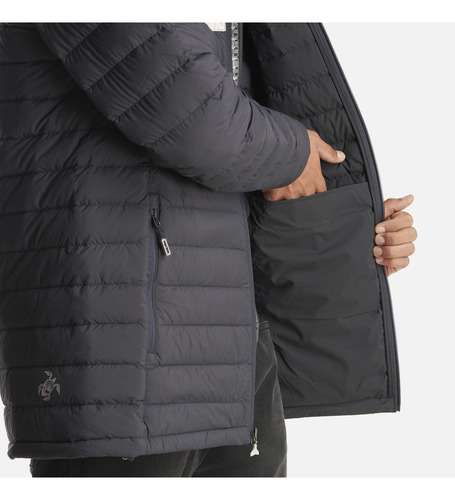 Chaqueta Hombre Infiernillo Con Gorro Negro Haka Honu