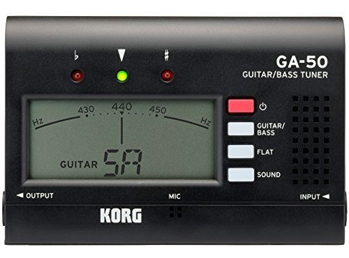 Korg Ga50 Afinador De Guitarra Negro