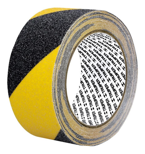 Cinta Antiderrapante Rollo 5m X 2'' Amarillo Y Negro Truper