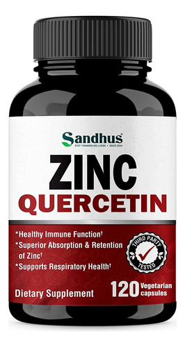 Suplemento Quercetina De Zinc 120 - Unidad a $1824