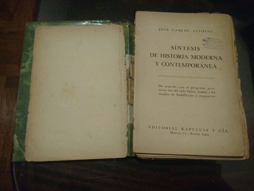 Síntesis De La Historia Moderna Y Contemporánea - José Carlo