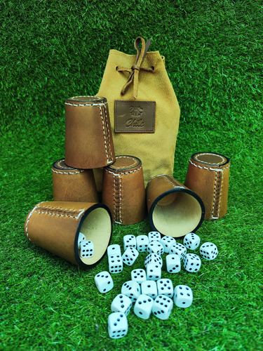 Set Juego De Cacho Profesional Premium De Cuero Suela X 6
