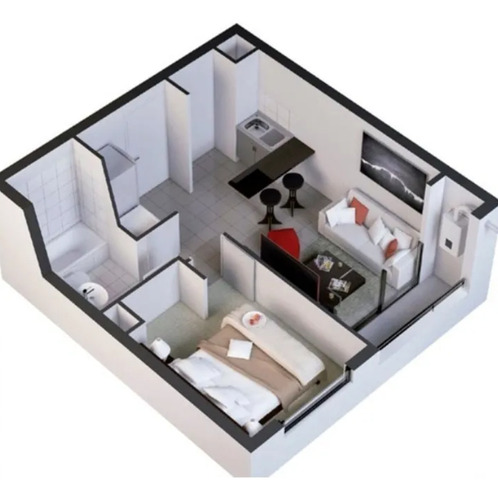Departamento En Venta De 1 Dorm. En Concepción
