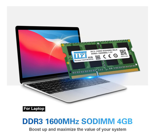 Liyi Ddr3 8gb Kit Módulos Dram (2x4gb) 1600mhz Pc3-12800 ...