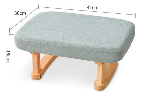 Reposapiés Pequeño, Taburete Otomano, Taburete Verde Claro