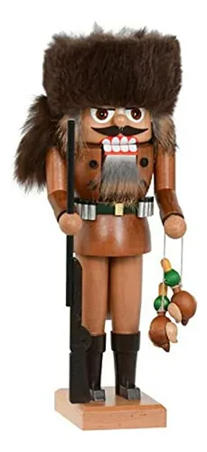 Nutcracker Alemán Kwo Duck Hunter De Madera 10 2 - Navidad