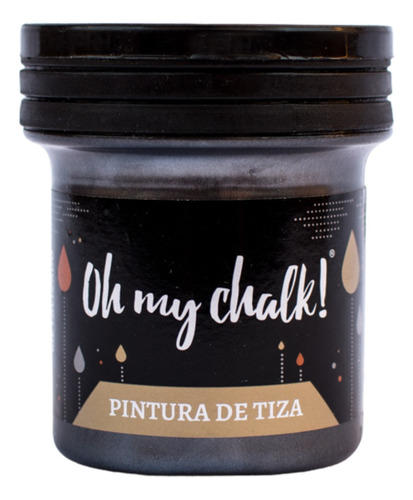 Pintura De Tiza X 110cc Oh My Chalk! Metalizada Hematite