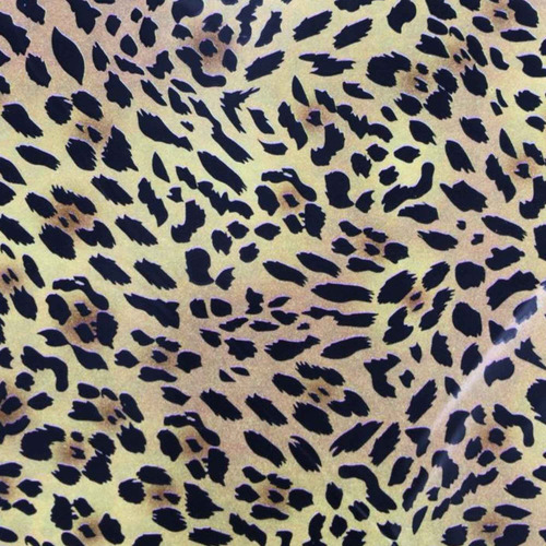 50 Unidades - Saco De Presente 30x44cm Leopardo Dourado