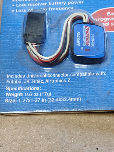 Duratrax Failsafe Unit. No Tamiya Futaba Associated Serpent (Usado)