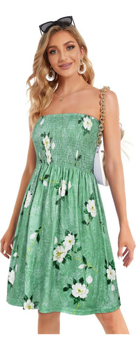 Vestido Sin Mangas Bohemio De Playa De Verano Para Mujer
