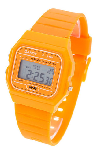 Reloj Dakot Niño 353 - Caucho Wr Crono Alarma Luz Vintage