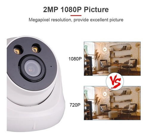 Cámara Ip Domo Cctv 2mp 1080p Visión No Cl-ipcd201