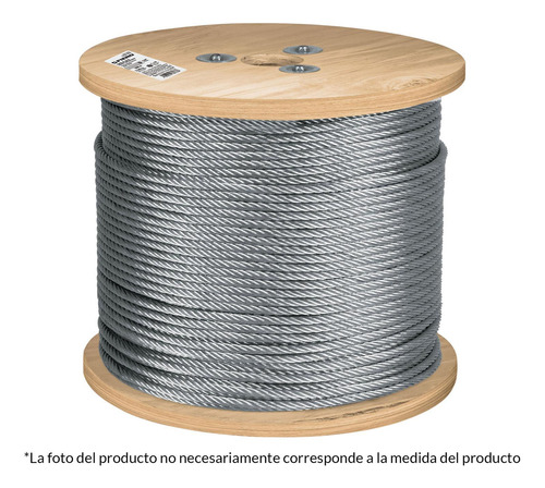 Cable Flexible De Acero 3/8',7x19, 75 M Fiero