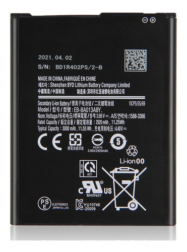 Bateria Samsung Eb-ba013aby / A013f / A01 Core Nueva Sellada