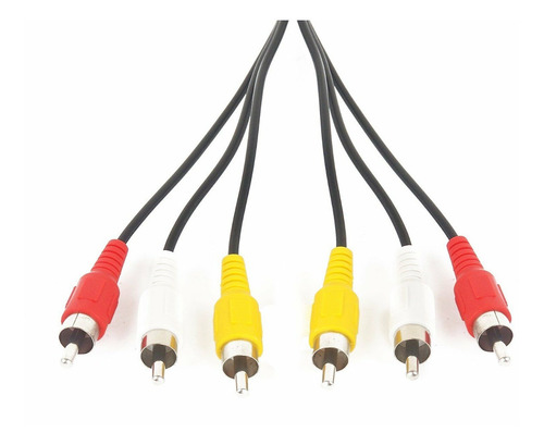 Imagen 4 de 8 de Cable Audio Video Family Game 3 Rca A 3 Rca Macho Estereo Tv