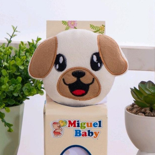 Fraldinha Estampada Macia Para Tranquilo Recém Nascido Cor Dog