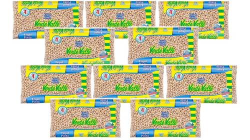 Frijol Pinto Pack De 10 Bolsas De 1k Verde Valle