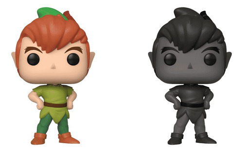 Funko Pop Peter Pan Y Shadow Peter Exclusivo Hot Topic 2pack