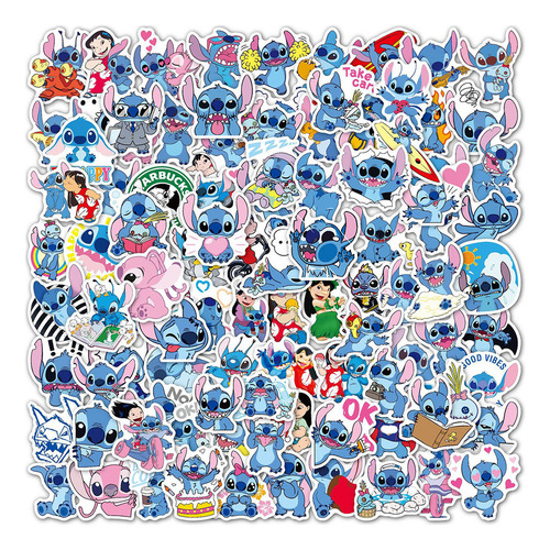 - Disney-pegatinas De Lilo & Stitch For Niños Calcomanías De