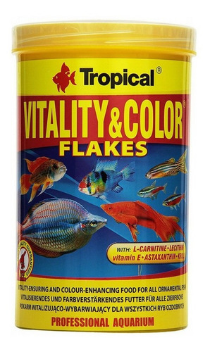 Alimento Hojuelas Peces Tropical Vitality & Color 1000 Ml