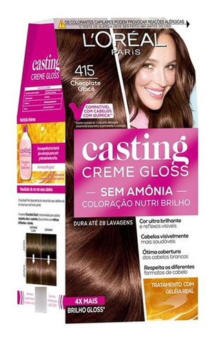  Tintura Casting Creme Gloss 415 Chocolate Glace Tom 415- chocolate