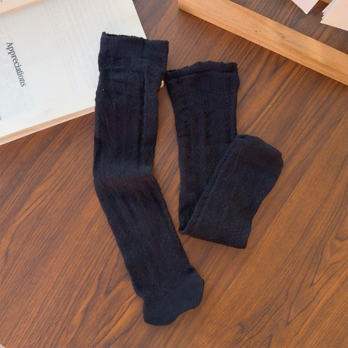 Medias De Encaje Con Estampado De Corazones, Calcetines Jk L