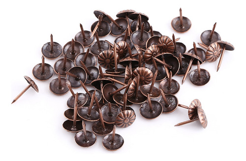 100 Clavos Decorativos Para Tapicería Vintage, Color Bronce