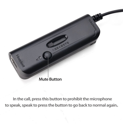 Imagen 6 de 10 de Agptek Cintillo Manos Libres Headset Audifono Rj9 Monoaural