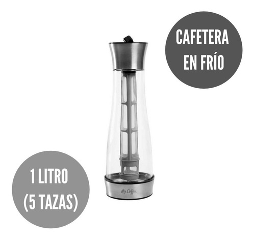 Cafetera En Frío Mr. Coffee Con Filtro Café/té 1 L (5 Tazas)